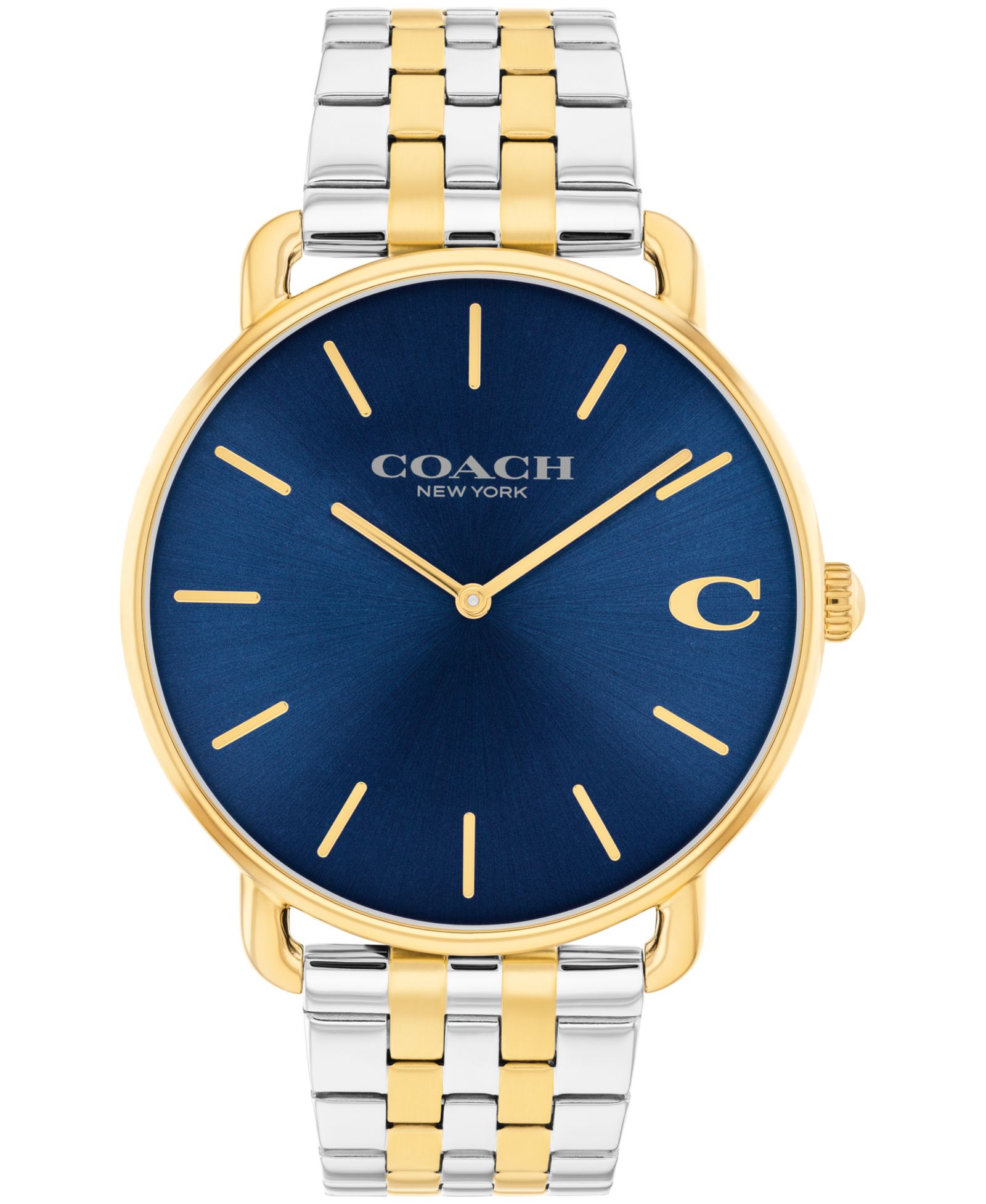 Мужские часы COACH Elliot Two Tone Stainless Steel Bracelet, 43mm