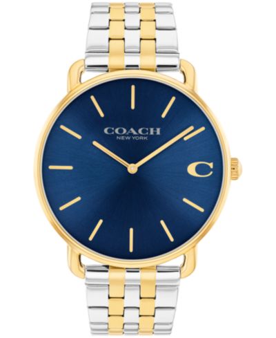 Мужские часы COACH Elliot Two Tone Stainless Steel Bracelet, 43mm