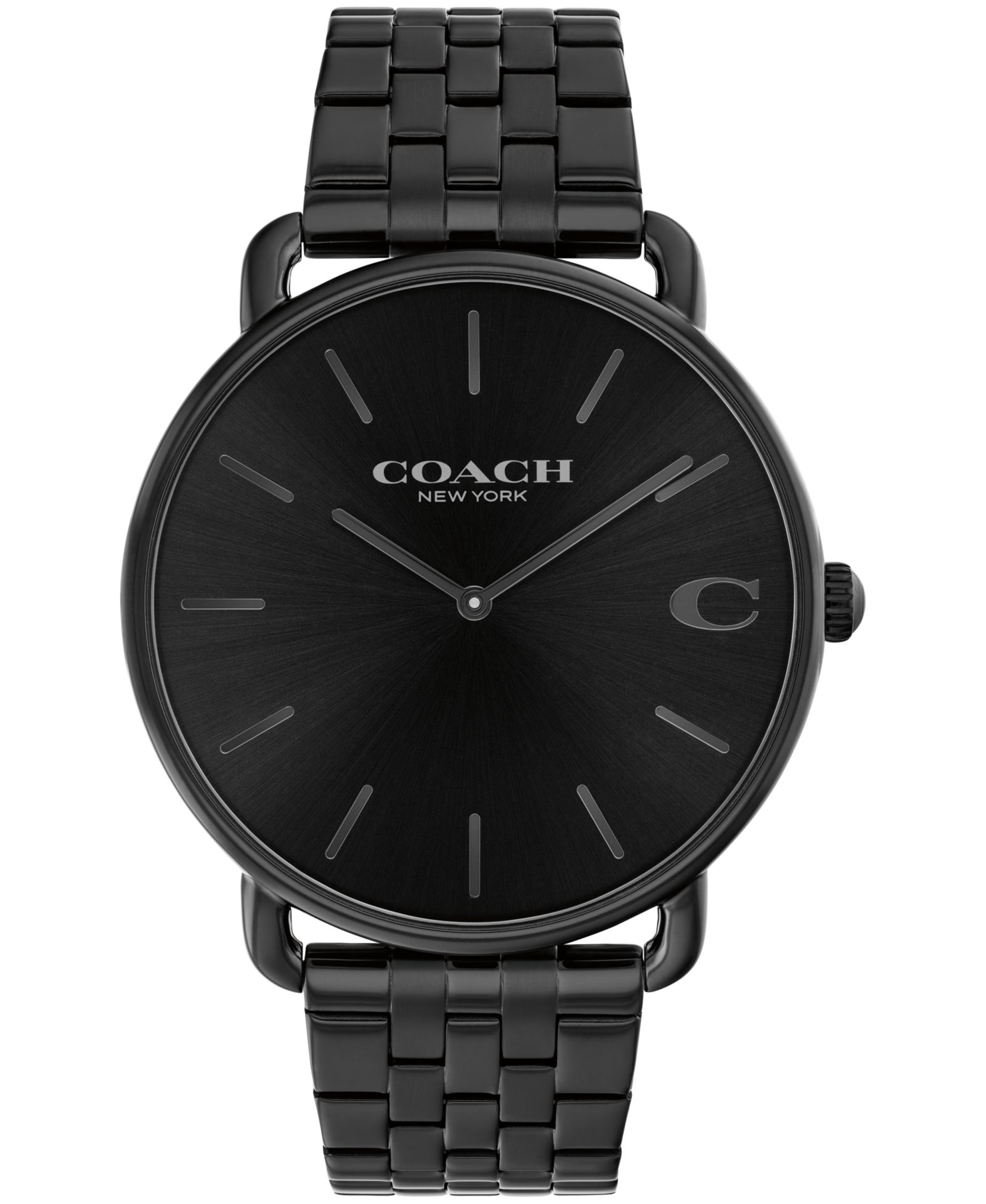 Часы COACH Men's Elliot Ionic Plated Black Stainless Steel 43mm