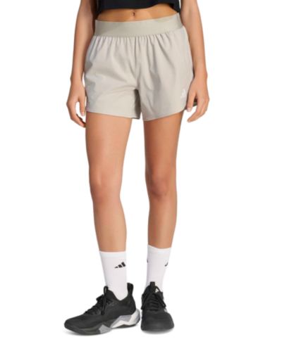 adidas Women's Mid-Rise Workout Flex Woven Shorts