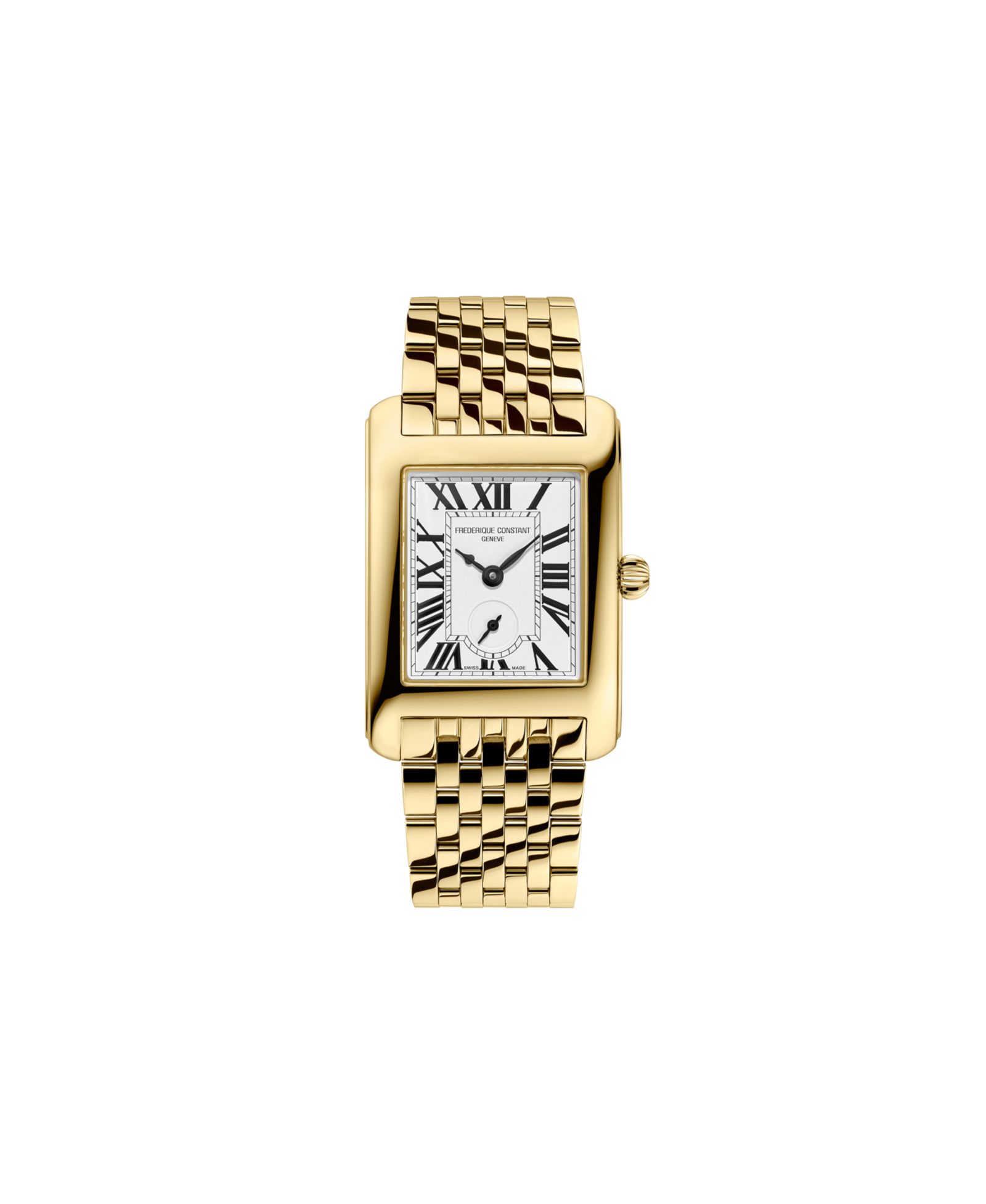 Женские наручные часы Frederique Constant Carree Gold-Tone Stainless Steel, 25.2mm