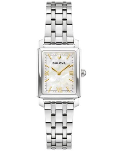 Женские классические часы Bulova Sutton из нержавеющей стали с браслетом, 21mm