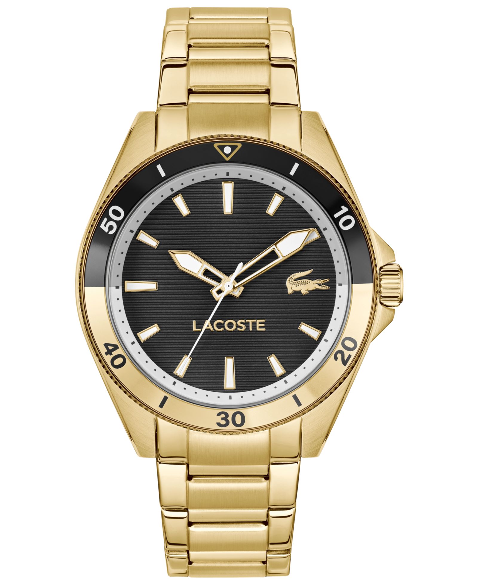 Часы Lacoste Men's Mainsail Gold Tone Stainless Steel, 43mm
