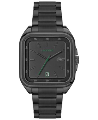 Lacoste Мужские часы L.12.12 Up Ionic Plated Black Stainless Steel 39mm