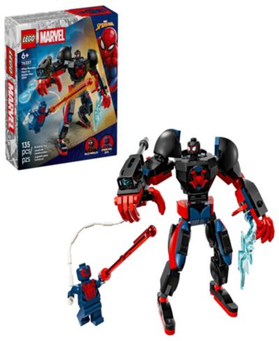 LEGO® Marvel Miles Morales Mech vs. Spider-Man 2099 Building Toy 76337, 135 Pieces
