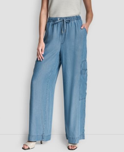 DKNY Women's Patch Pocket Detail Pull-On Pants