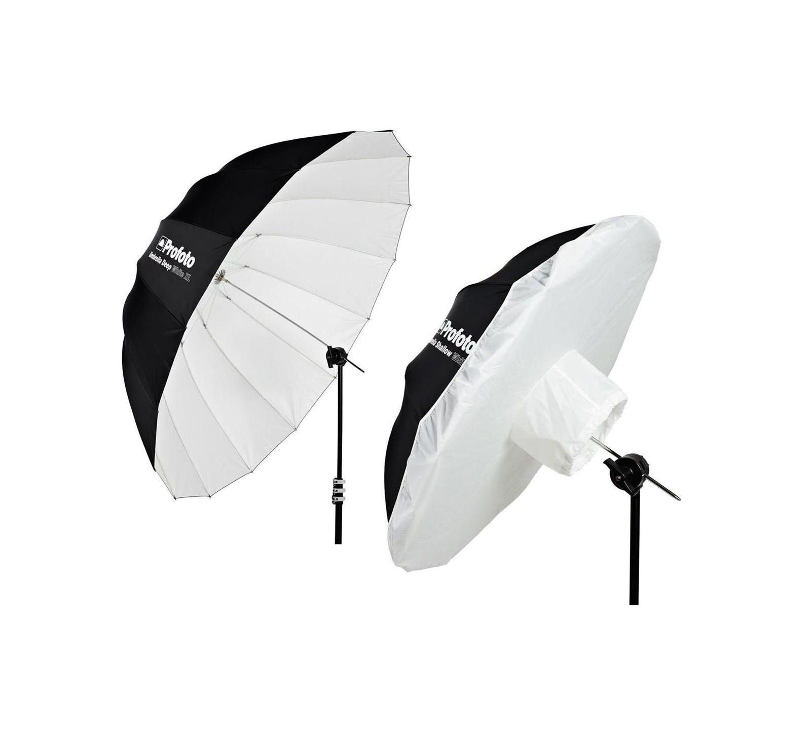 Profoto 65" Deep White Umbrella, XL, with Umbrella Diffuser, XL, 1.5-Stops