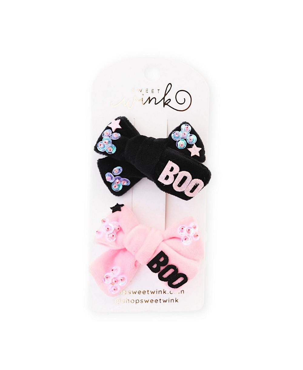 Sweet Wink набор заколок Boo Bows для девочек на Хэллоуин