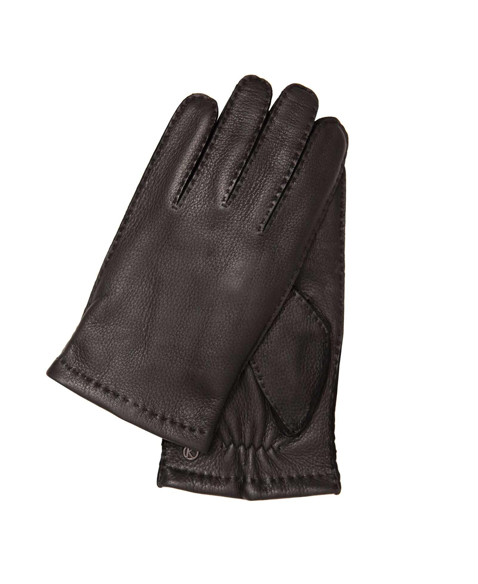 Мужские перчатки KESSLER Premium Deer Skin Touchscreen в стиле Charles с подкладкой из шерсти