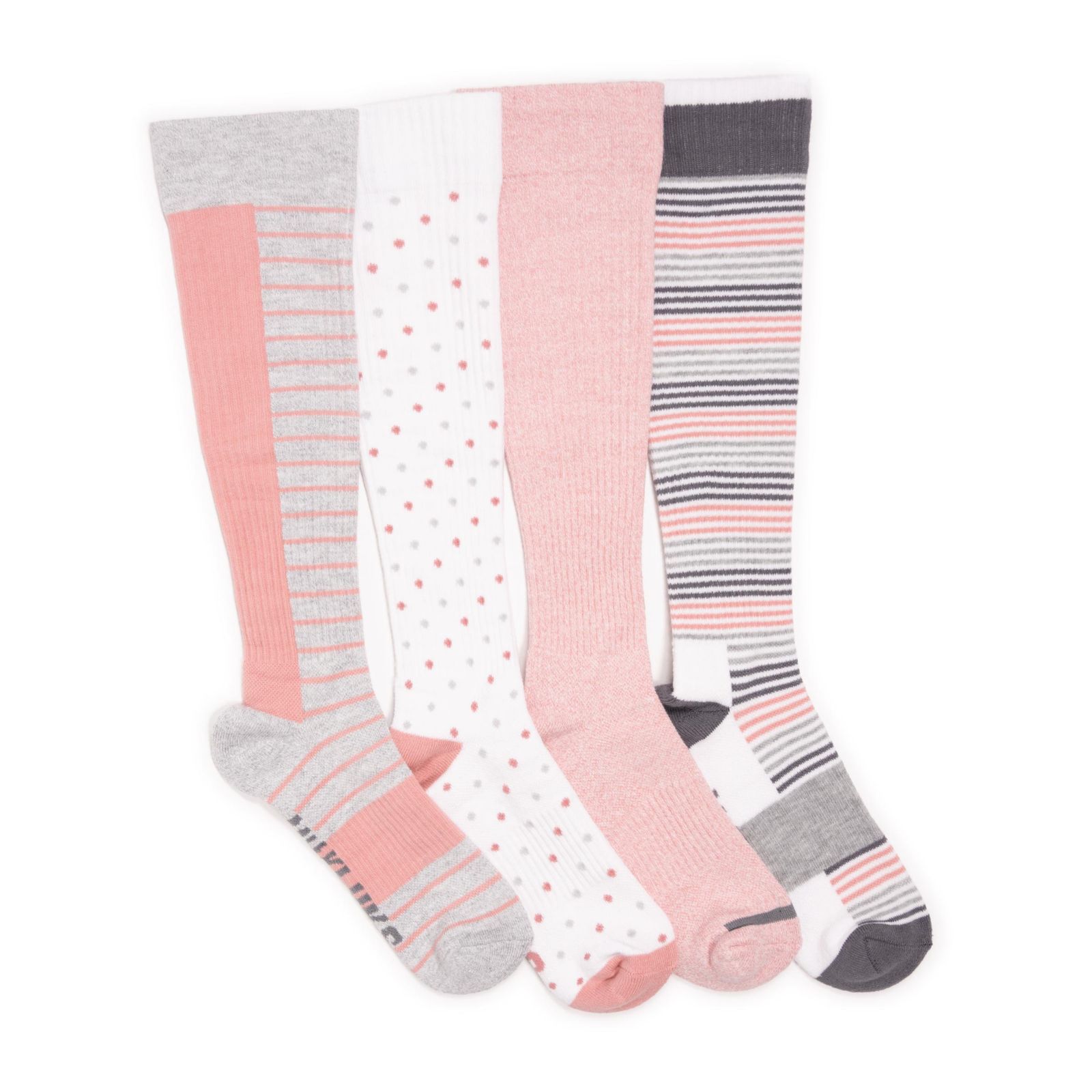 MUK LUKS Women's 4pk Compression Sock-Wide