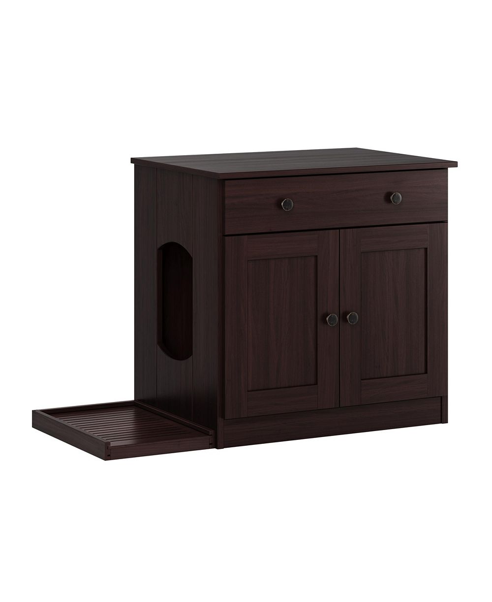 Кошачий лоток Palace Imports 100% Solid Wood Ziva 2-Door с лотком