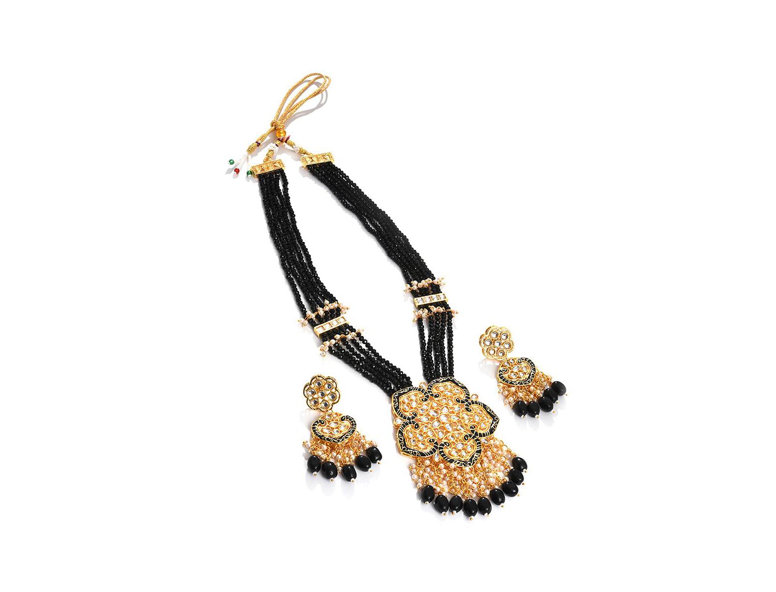 Женский ювелирный набор SOHI Plated Kundan Beaded