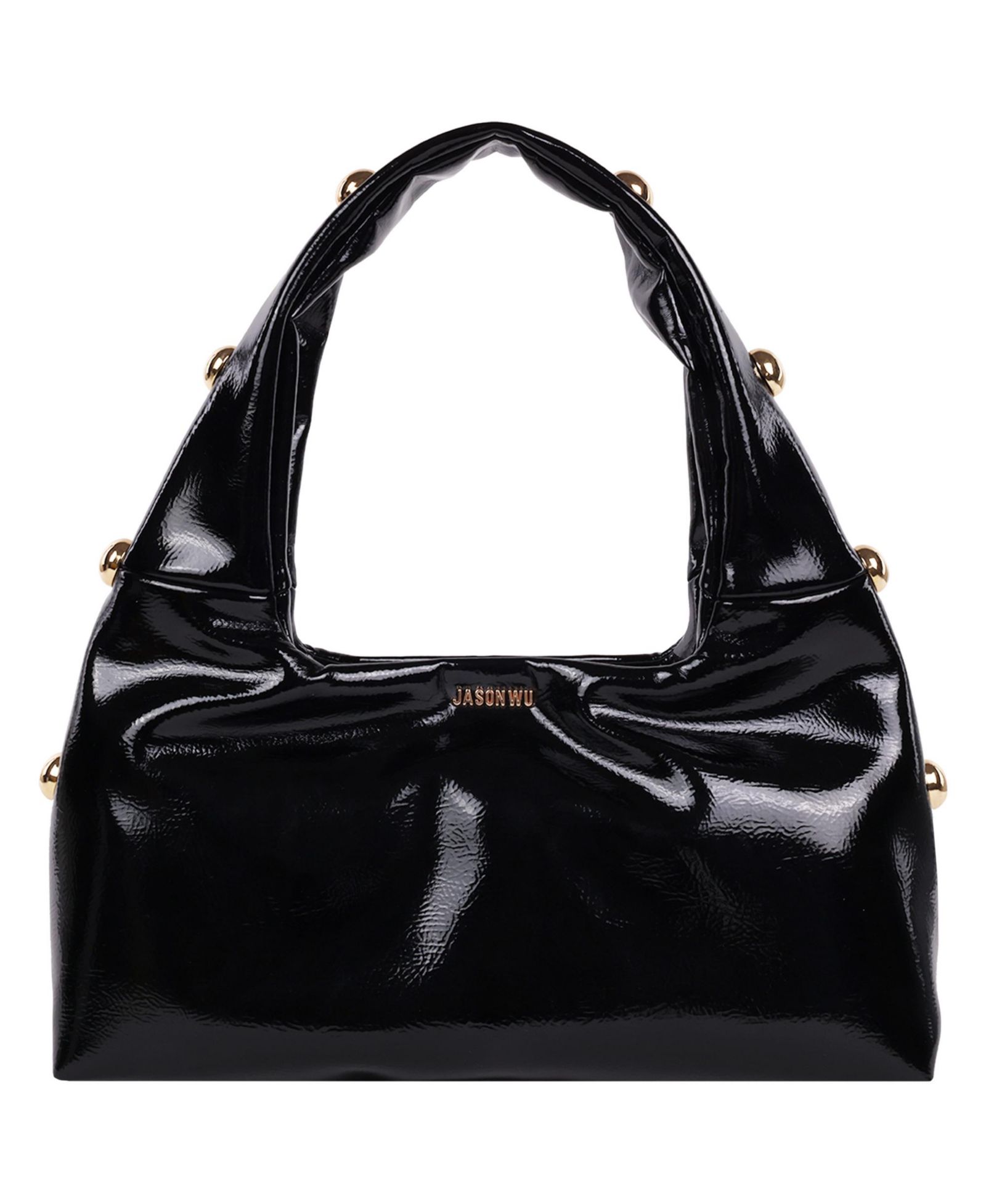 Jason Wu Studded Shoulder Bag in Crackled Finish