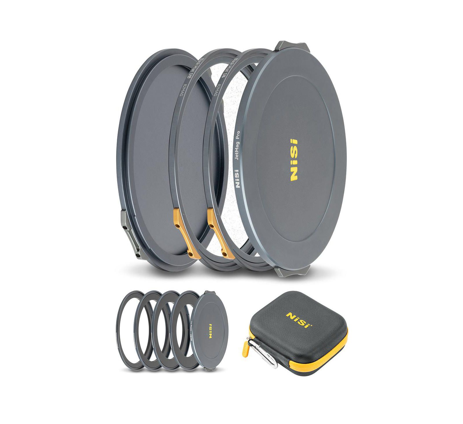 NiSi JetMag Pro 82MAG Black Mist 1/4  1/8 Filter Kit with 4x Adapter Rings