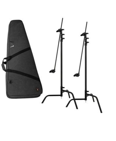 Набор штатив C+ Stand Matthews 40" с базой Turtle, держателем и кронштейном, черный, 2 шт., с кейсом Slinger L7 BigBag 2