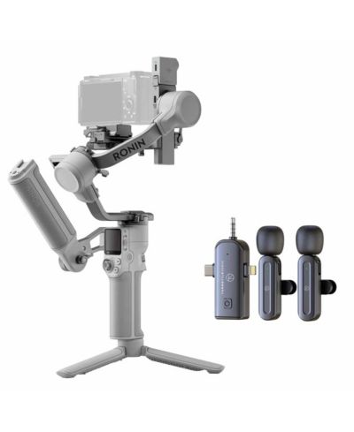 DJI RS 4 Mini Combo стабилизатор + беспроводной петличный микрофон Turnstile Audio 3-In-1