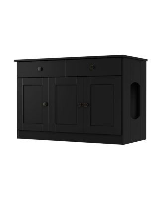 Palace Imports Ziva enclosure для кошачьего лотка из цельного дерева 3-Door