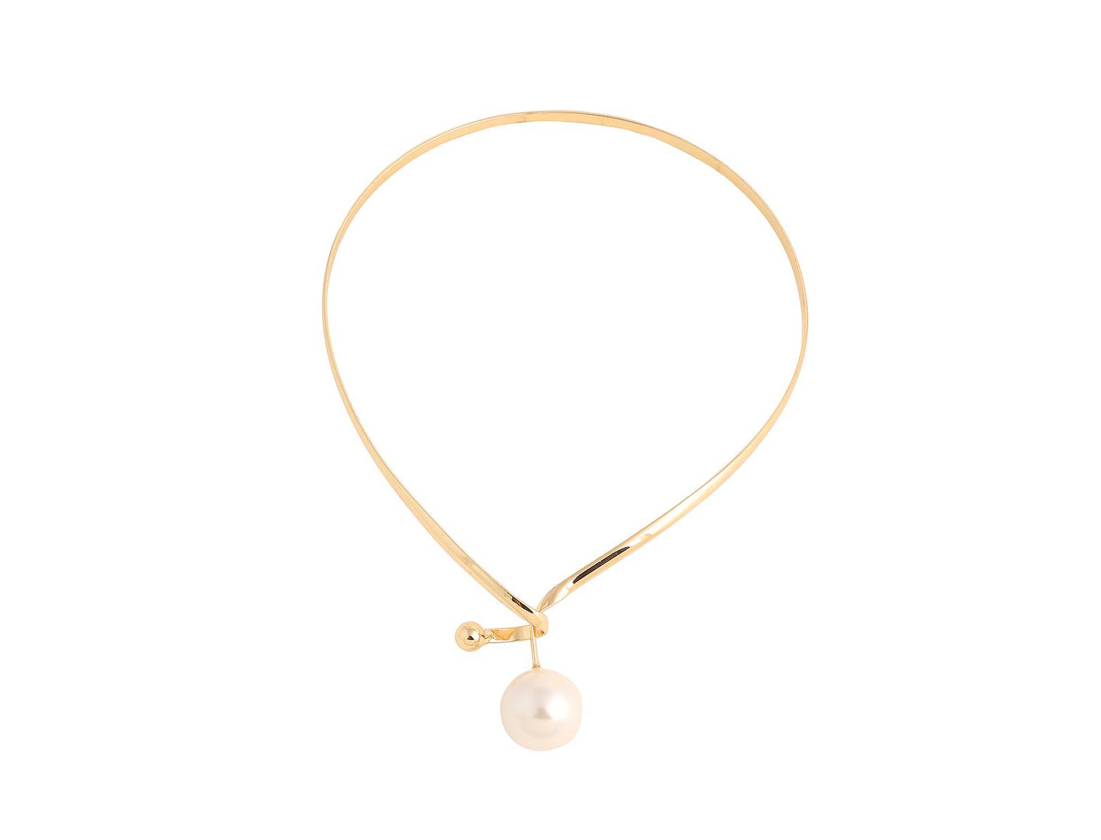 SOHI Pellet Lariat Necklace