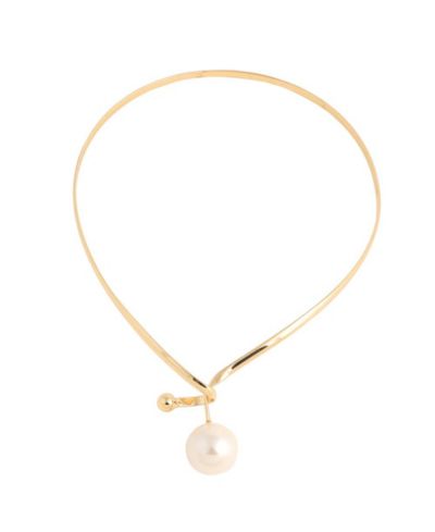 SOHI Pellet Lariat Necklace