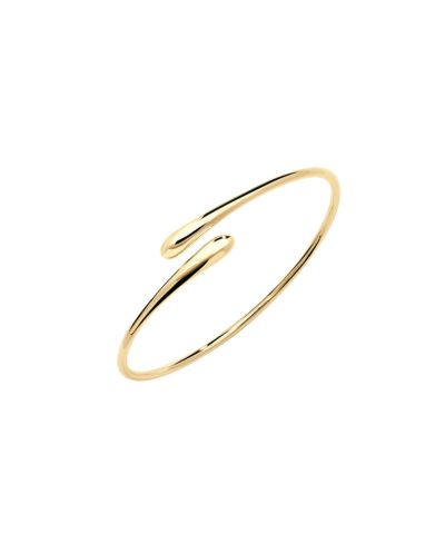 Cross open drop bangle in Vermeil