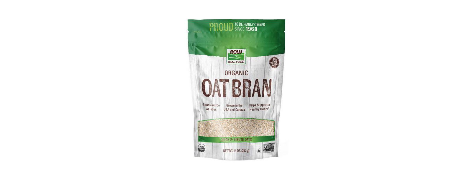 NOW Foods Oat Bran, 14 oz