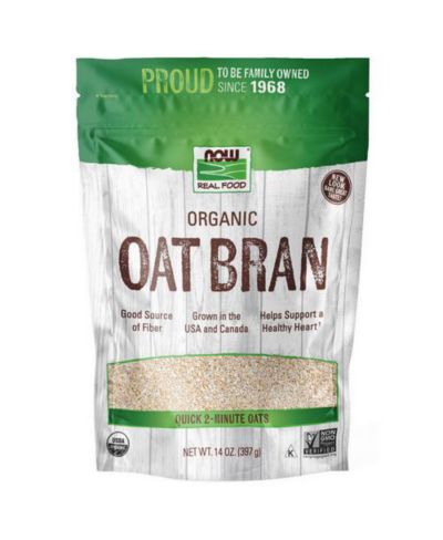 Овсяные отруби NOW Foods Oat Bran, 14 oz