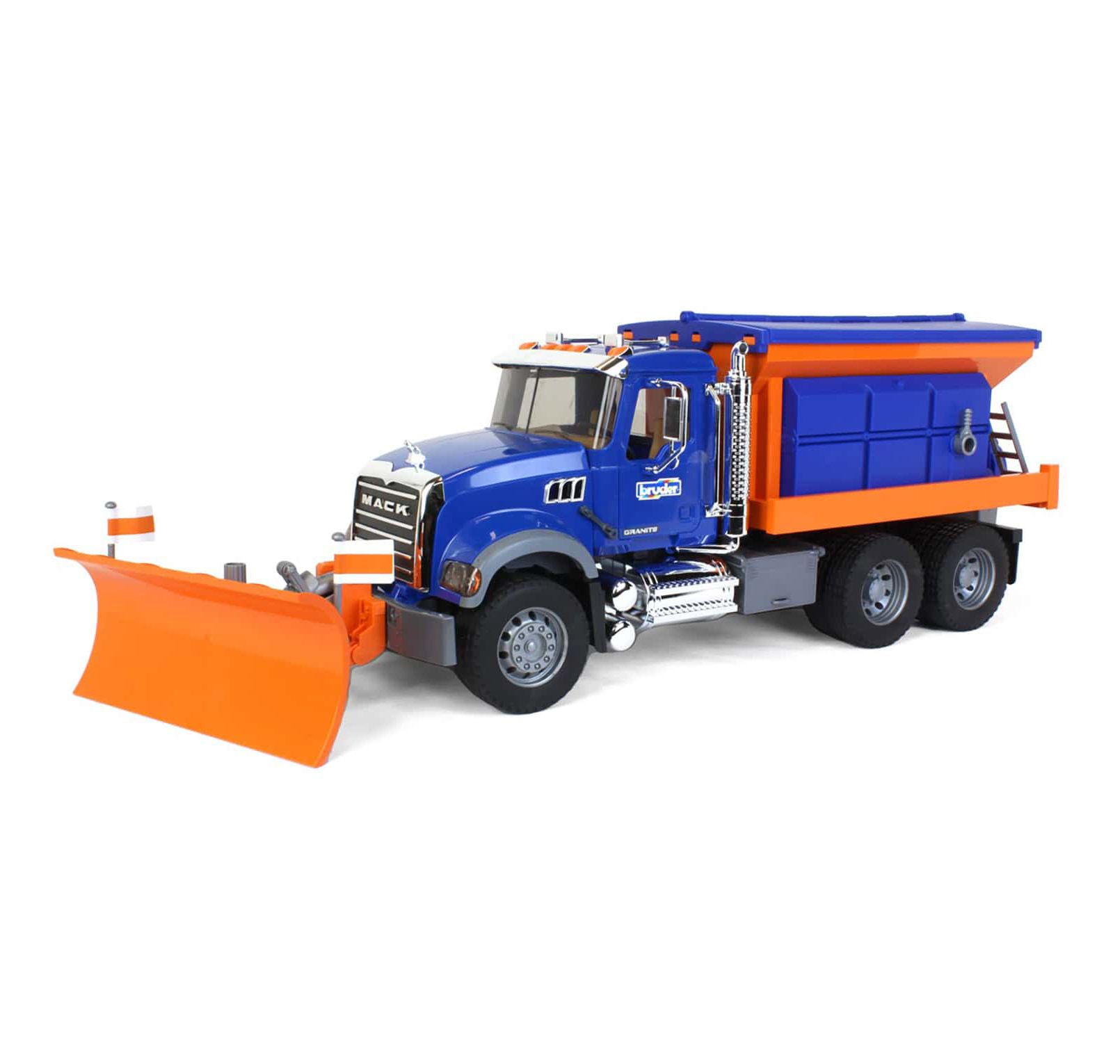 Грузовик Bruder 1/16 Mack Granite Winter Service Snow Plow Truck