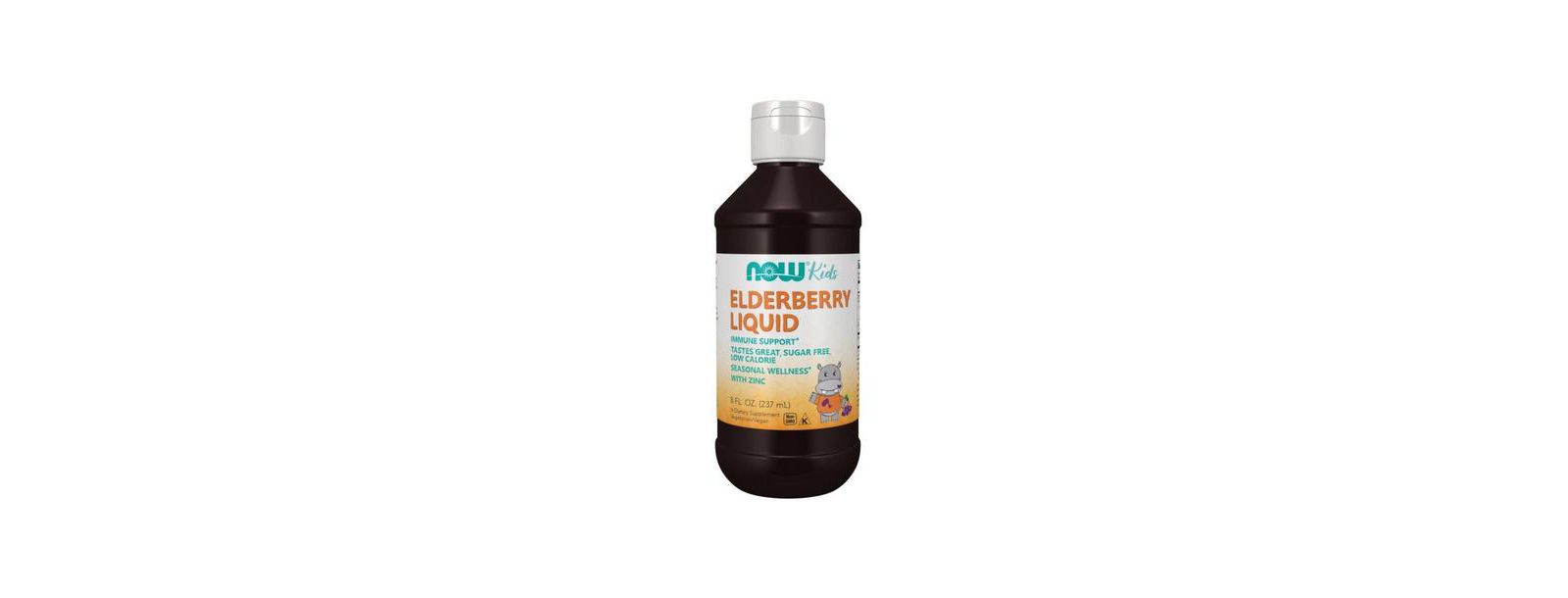 Детский жидкий экстракт бузины NOW Foods Elderberry, 8 Oz
