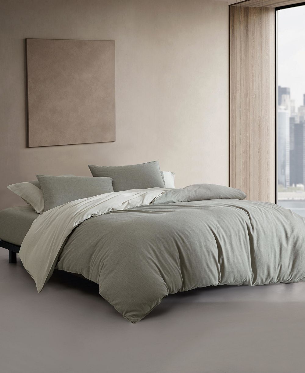 Calvin Klein Contrast Weave Rekoop Sateen 3-Pc. Duvet Cover Set, Queen
