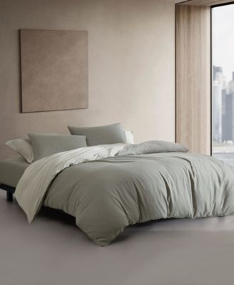 Calvin Klein Contrast Weave Rekoop Sateen 3-Pc. Duvet Cover Set, King