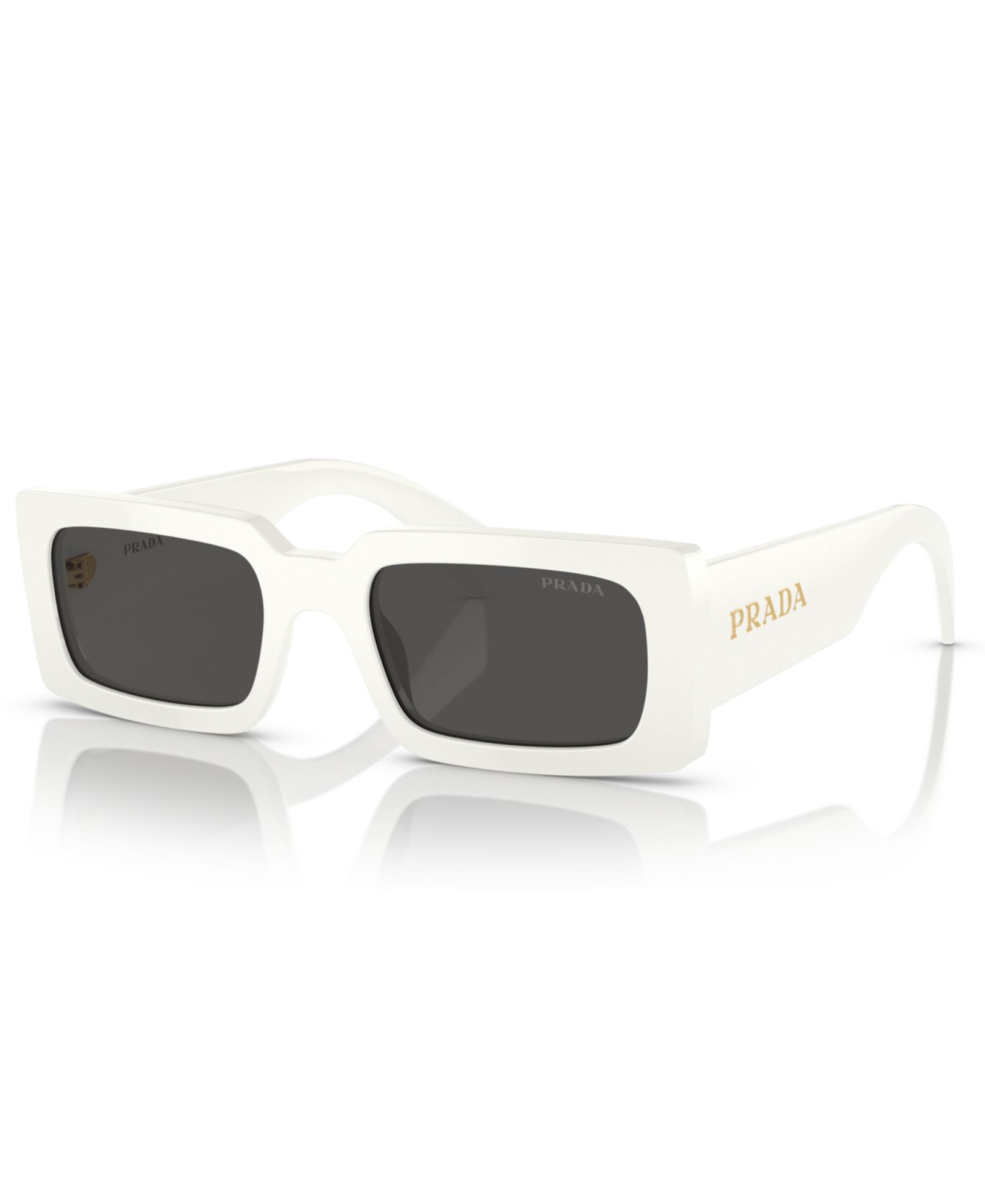 Женские прямоугольные солнцезащитные очки Prada Lettering, PR A07S