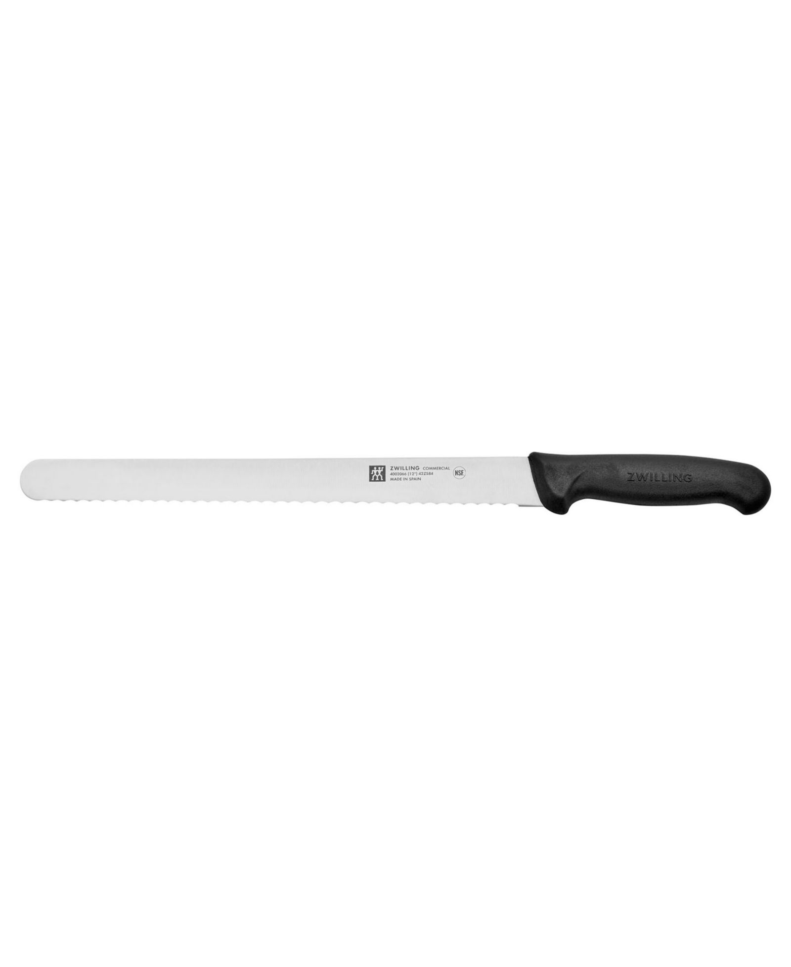 Прямой нож для нарезки Zwilling Commercial 12" Serrated Edge