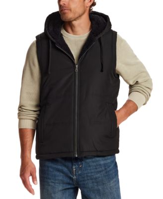 Weatherproof Vintage Men's Sherpa Hooded Full-Zip Vest