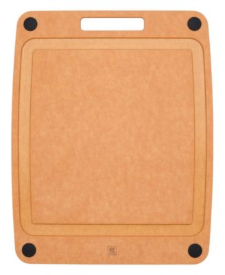 Zwilling Plant Fiber 14x11.25" Natural with Juice Grooves and Silicone Feet Cutting Board