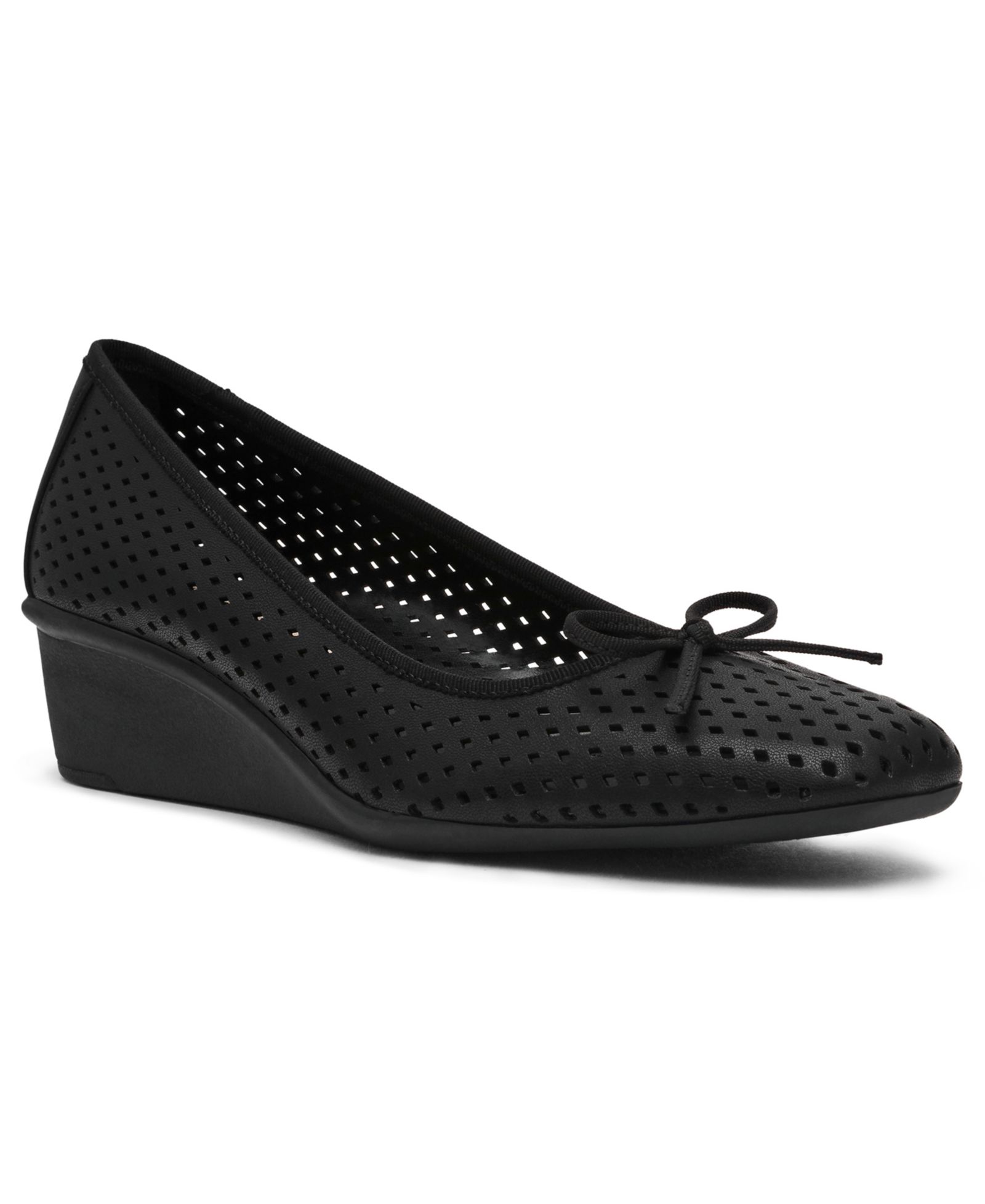 Anne Klein Women's Winslet Perforated Wedge Pumps