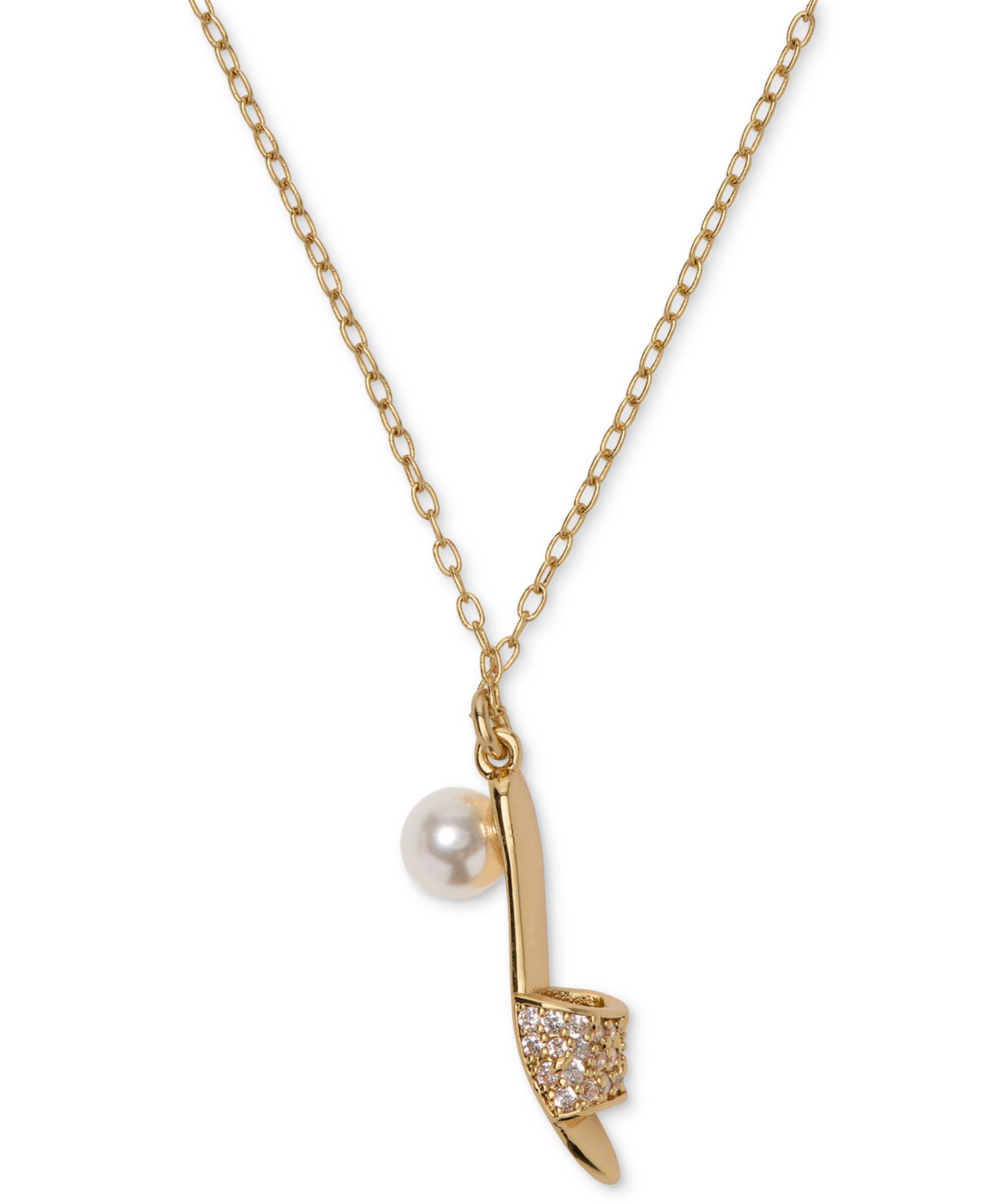 Ожерелье kate spade new york Cubic Zirconia и имитация жемчуга Life of The Party