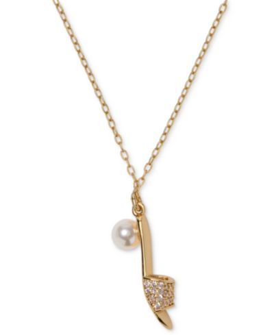 Ожерелье kate spade new york Cubic Zirconia и имитация жемчуга Life of The Party