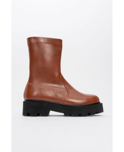 Cognac faux leather