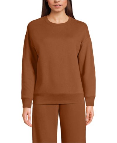 Lands' End Women's свитшот с длинным рукавом Relaxed Serious Sweats