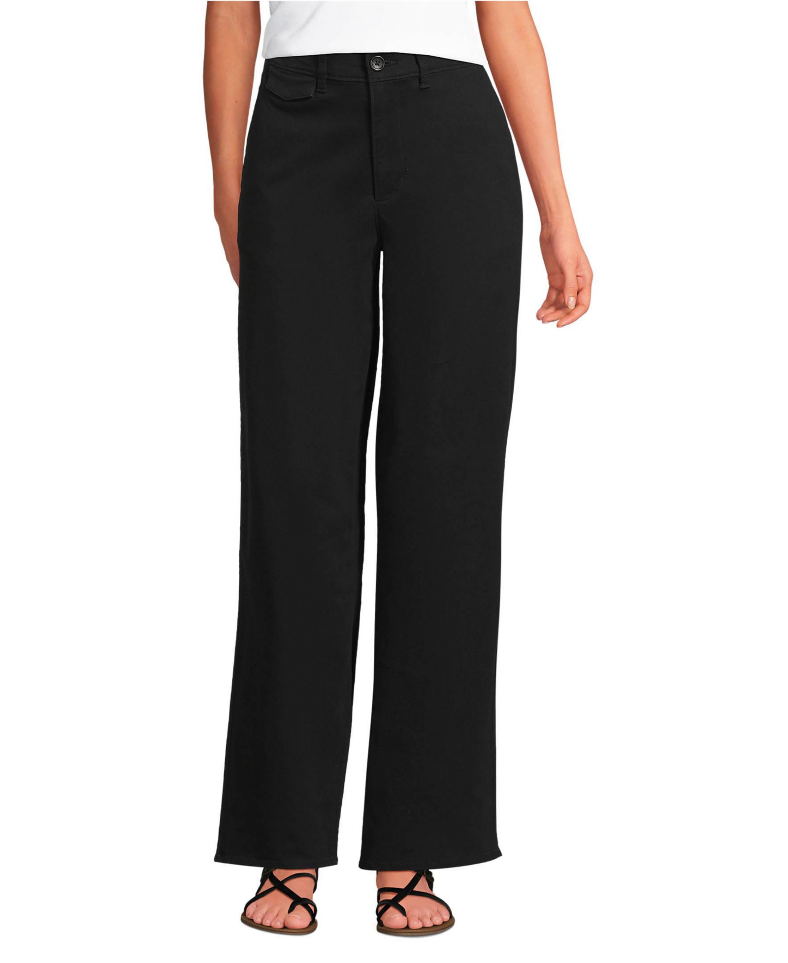 Lands' End Petite Брюки чинос с высокой посадкой