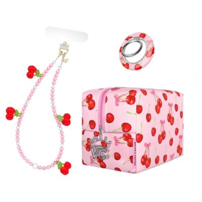 Velvet Caviar MagSafe Gift Set Phone Charm Wristlet, Grip Ring, and Travel Bag, 3-Piece Set for iPhone and MagSafe-Compatible Devices
