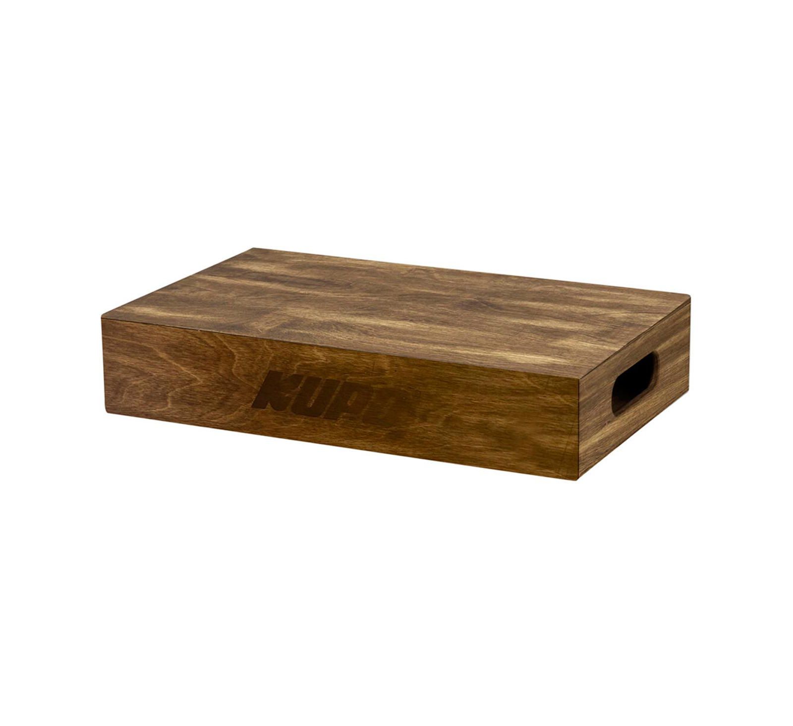 Kupo Half-Size Apple Box, Brown Stained