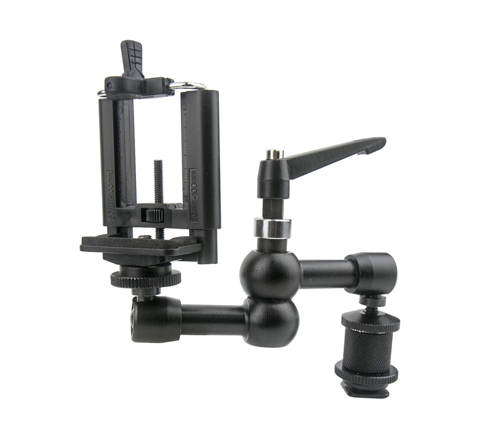 Kupo Universal Smartphone Holder Spring-Loaded Camera Mount Compatible with Hot Shoe