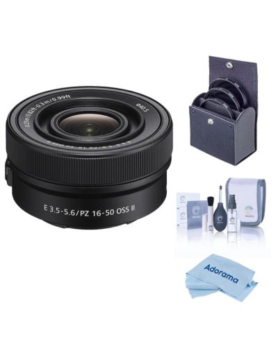 Объектив Sony E PZ 16-50mm f/3.5-5.6 OSS II с комплектом фильтров и салфеткой