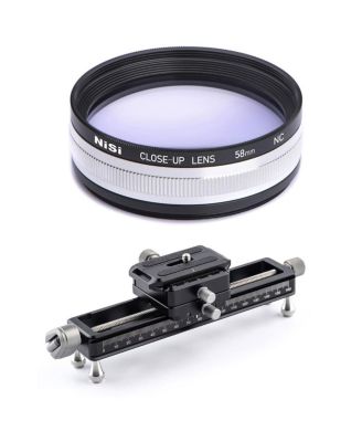 Набор макролинз NiSi Close-Up Lens Kit NC 58mm с адаптерами 49 & 52mm и направляющей для макрофокусировки NiSi NM-180 с поворотным зажимом на 360 градусов