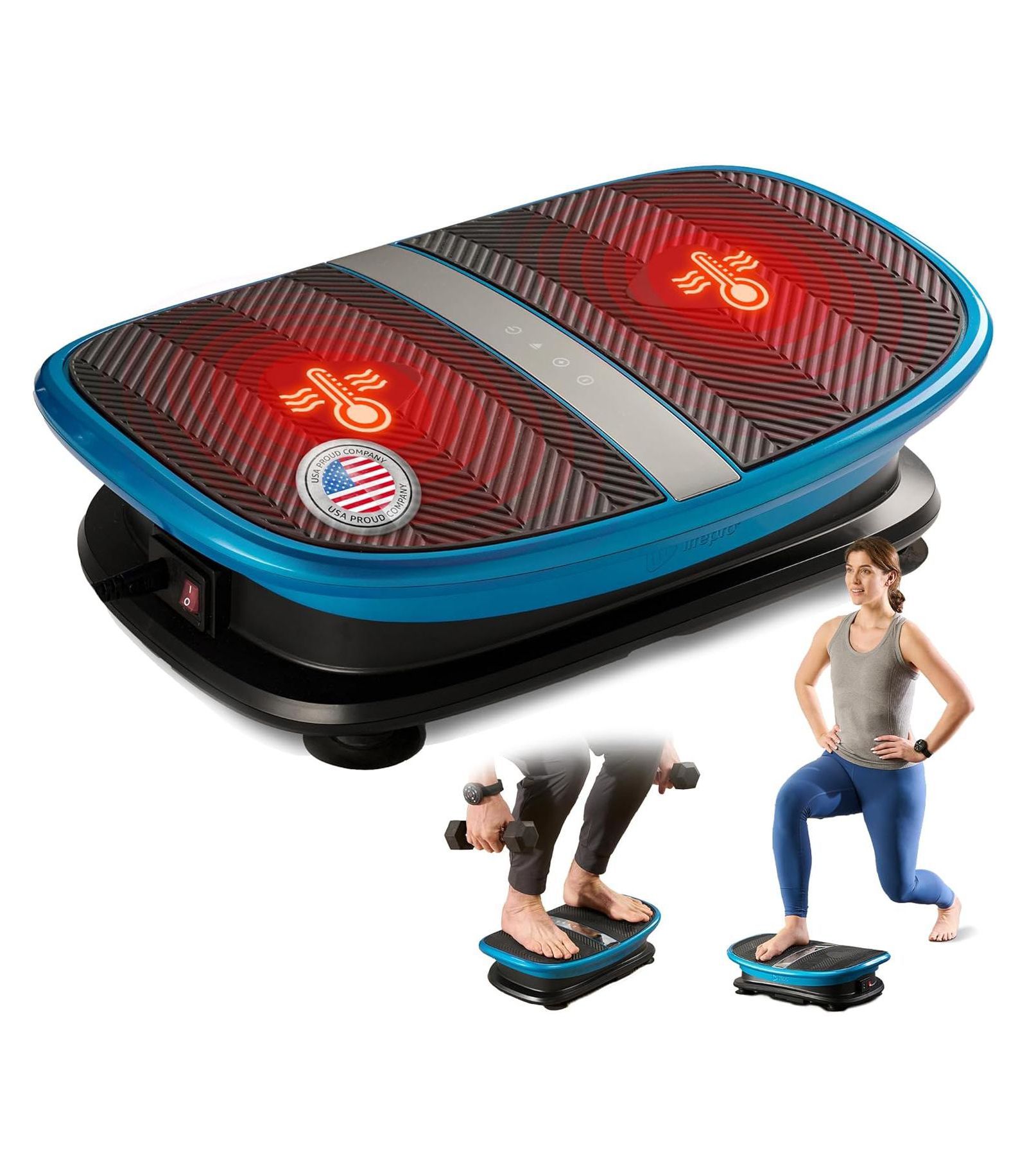 Lifepro Voice-Controlled Vertical Vibration Plate with Heat Therapy – Whole Body Curved Platform for Lymphatic Drainage, Muscle Relaxation & Recovery