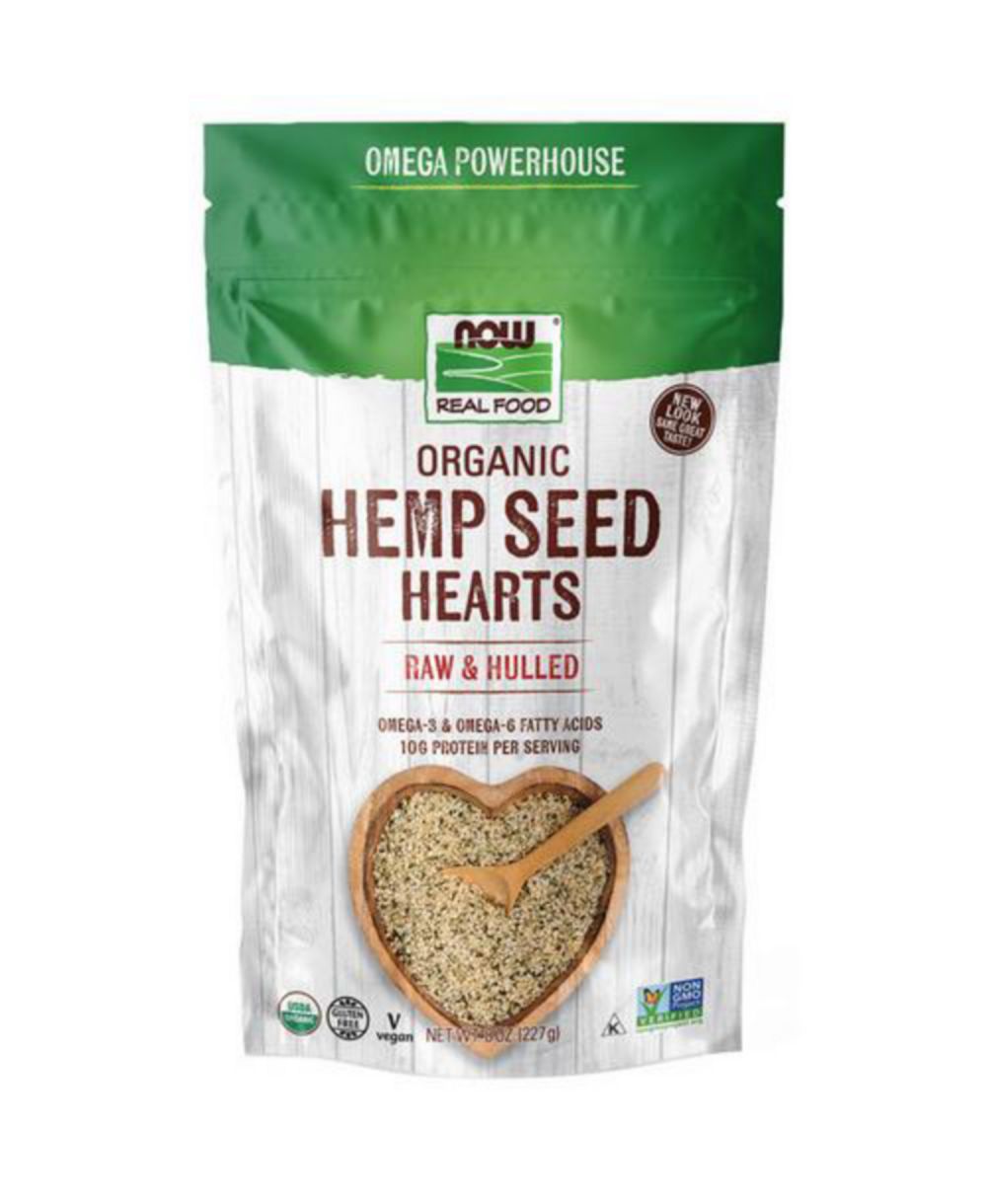 NOW Foods Hemp Seed Hearts, Unflavor 8 Oz