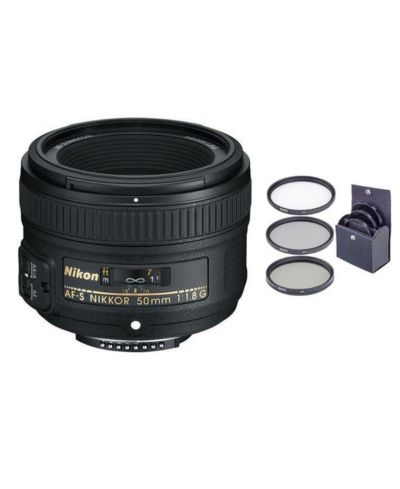 Nikon 50mm f/1.8G AF-S NIKKOR Lens with ProOptic 58mm Filter Kit