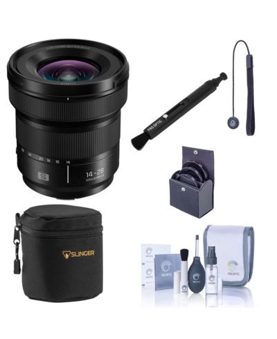 Объектив Panasonic LUMIX S 14-28mm f/4-5.6 Macro, комплект с чехлом, набором фильтров 77mm, набором для чистки и колпачком