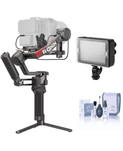 Стабилизатор DJI RS 4 Pro 3-Axis Handheld Gimbal Stabilizer Combo с LED светом и набором для чистки